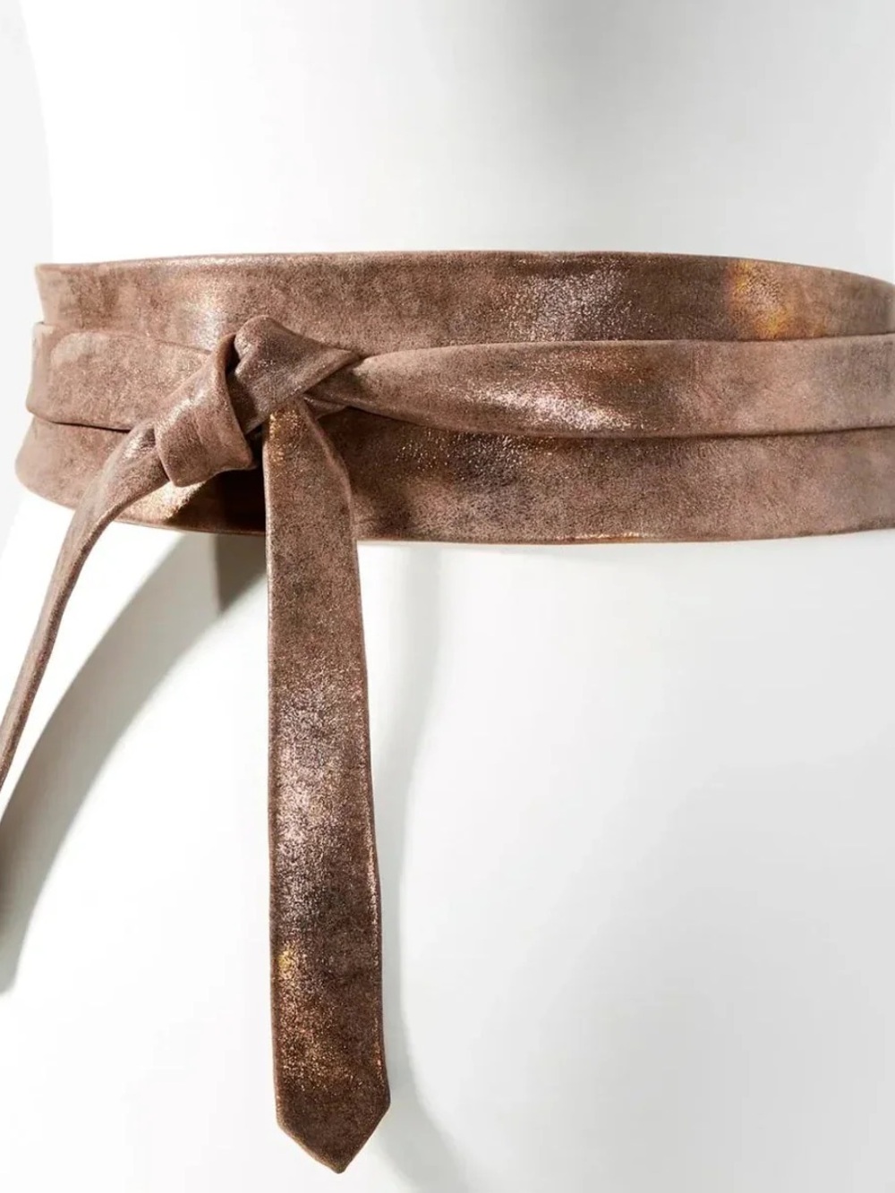 ADA Truffle Shimmer Wrap Belt